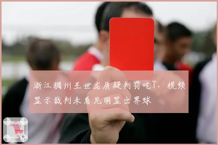浙江稠州王世龙质疑判罚吃T,视频显示裁判未看见明显出界球